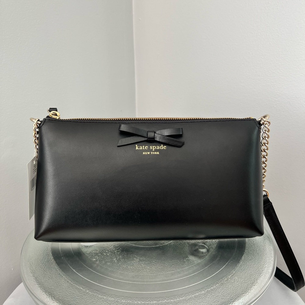 NEW Kate Spade Sawyer Street Declan Leather Shoulder Crossbody Bag Purse Black